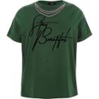 River Island Womens Plus 'stay Beautiful' Print T-shirt