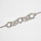 River Island Womens Silver Tone Floral Rhinestone Choker