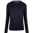 River Island Mens Contrast Neck Sweater