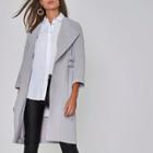 River Island Womens D-ring Tie Sides Duster Coat