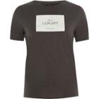 River Island Womens 'belle Luxury' Label Fitted T-shirt