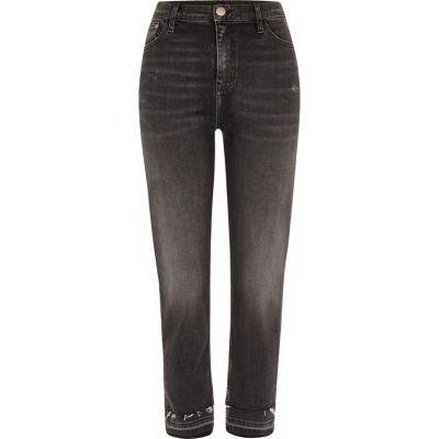 River Island Womens Bella Released Hem Straight Leg Jeans
