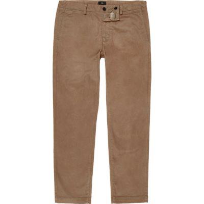 River Island Mens Brown Slim Fit Chino Pants