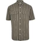 River Island Mens Stripe Chest Pocket Shirt