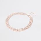 River Island Womens Rose Gold Tone Square Diamante Pave Anklet