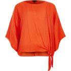 River Island Womens Knot Side T-shirt