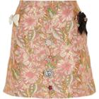 River Island Womens Brocade Gem Embellished Mini Skirt