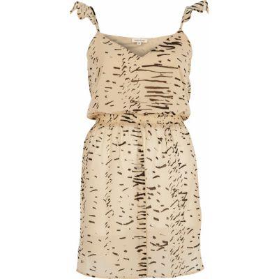 River Island Womens Printed Longline Frill Cami Top