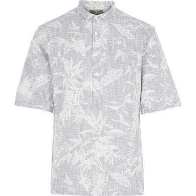 River Island Mens Holloway Road Botanical Print Shirt