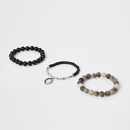 River Island Mens Bead Bracelet Pack
