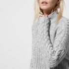 River Island Womens Petite High Neck Cable Knit Jumper