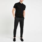 River Island Mens Mesh Slim Fit Polo Shirt