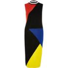 River Island Womens Color Block Bodycon Midi Dress