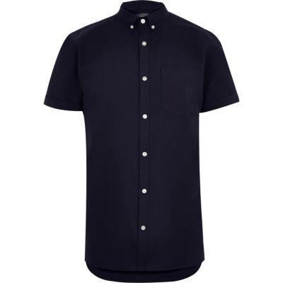 River Island Mensbig & Tall Short Sleeve Oxford Shirt