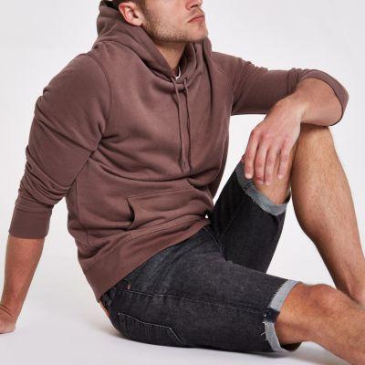 Mens Levi's Slim Fit Raw Hem Denim Shorts