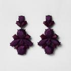 River Island Womens Satin Jewel Drop Stud Earrings