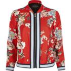 River Island Womens Floral Bomber Jacket