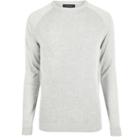 River Island Mens Mesh Front Long Sleeve T-shirt