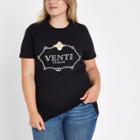River Island Womens Plus 'venti' Print Boyfriend T-shirt