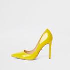 River Island Womens Wide Fit Faux Leather Court Shoe