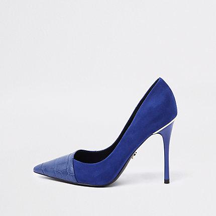 River Island Womens Bright Croc Wrap Around Court Shoes