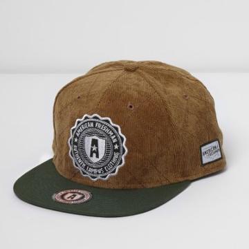 River Island Mens American Freshman Flat Peak Cap