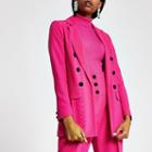 River Island Womens Velvet Button Blazer