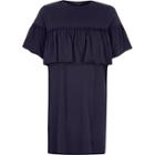 River Island Womens Frill Front Jumbo T-shirt
