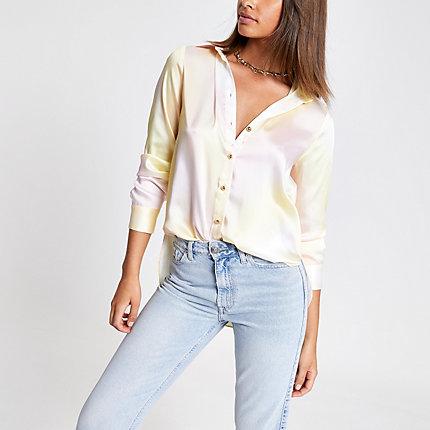 River Island Womens Ombre Long Sleeve Shirt