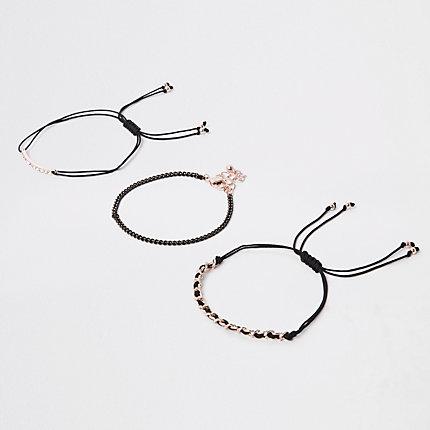 River Island Womens Rose Gold Tone Bracelet Pack