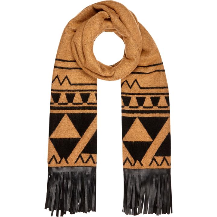 River Island Womens Geo Tassel Scarf