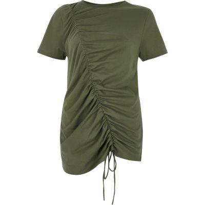 River Island Womens Ruched Drawstring T-shirt