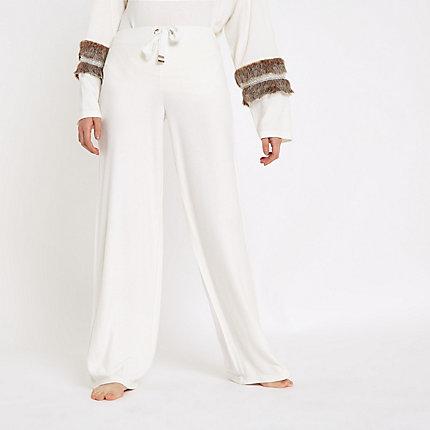 River Island Womens Soft Jersey Wide Leg Pants