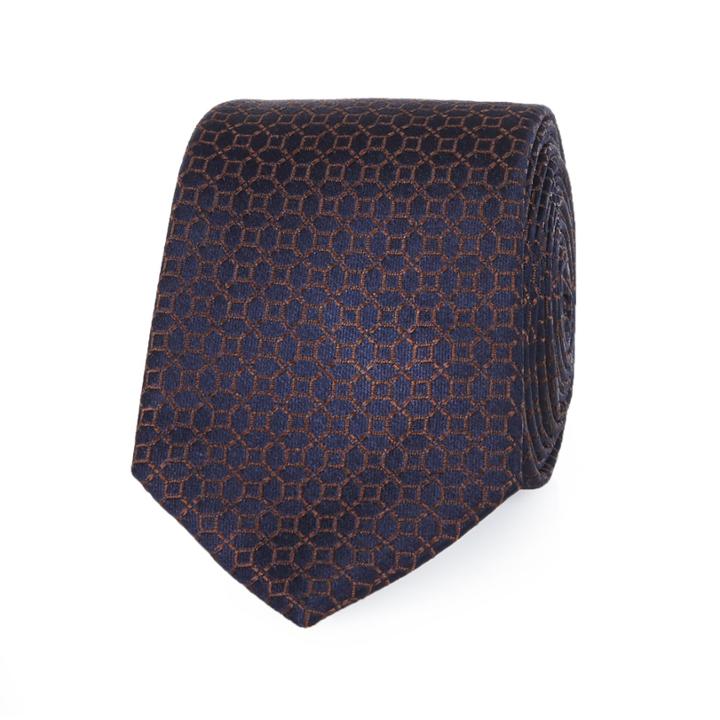 River Island Mensnavy Geometric Tie