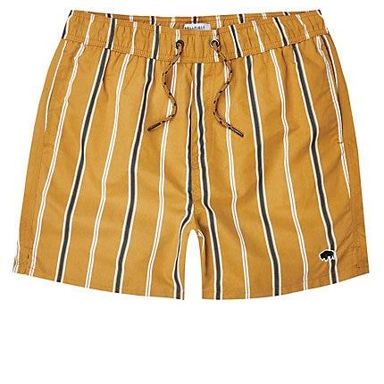 Mens Bellfield Stripe Swim Trunks