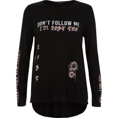 River Island Womens Print Long Sleeve T-shirt