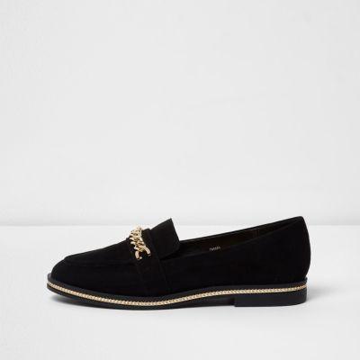 River Island Womens Chain Detail Loafers
