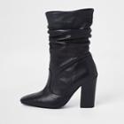 River Island Womens Leather Slouch Boots