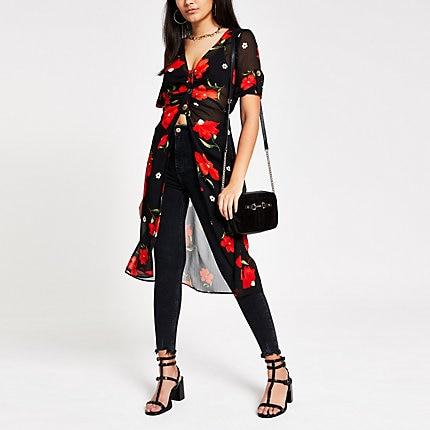 River Island Womens Floral Kimono