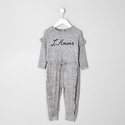 River Island Mini Girls 'l'amour' Frill Onesie