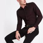 River Island Mens Jacquard Print Skull Slim Fit Shirt