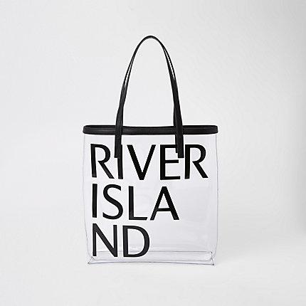 River Island Womens Perspex Beach Bag