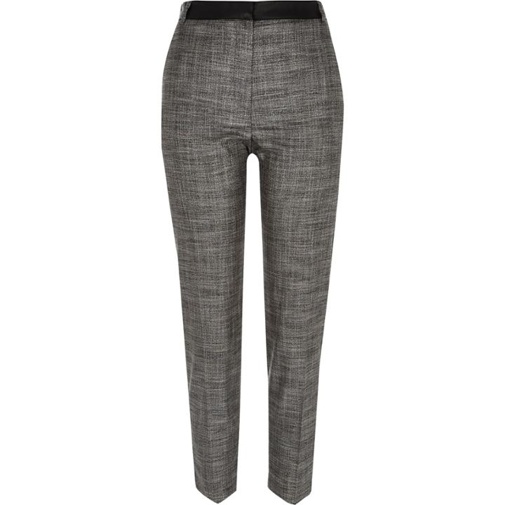 River Island Womens Contrast Waist Slim Pants