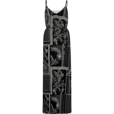 River Island Womens Paisley Tie Up Back Maxi Cami Dress