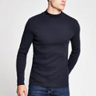 River Island Mens Turtle Neck Long Sleeve Slim Fit T-shirt