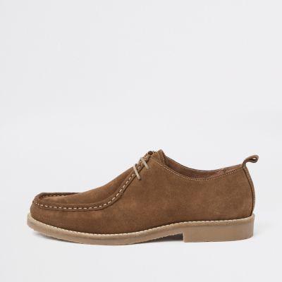 River Island Mens Suede Wallabee Shoes