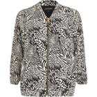 River Island Womens Animal Print Bomber Jacket