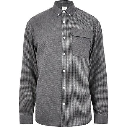 River Island Mens Big And Tall Blocked Check Shirt