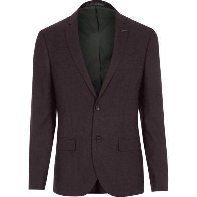 River Island Mens Skinny Fit Wool Blend Suit Jacket