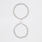 River Island Womens Silver Colour Chain Link T Bar Necklace